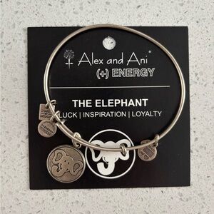 Alex and Ani Silver Elephant Braclet